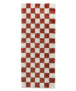 Alfombra pasillo de ajedrez - Check marfil/coral - overzicht, thumbnail