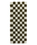 Alfombra pasillo de ajedrez - Check marfil/verde oliva - overzicht, thumbnail