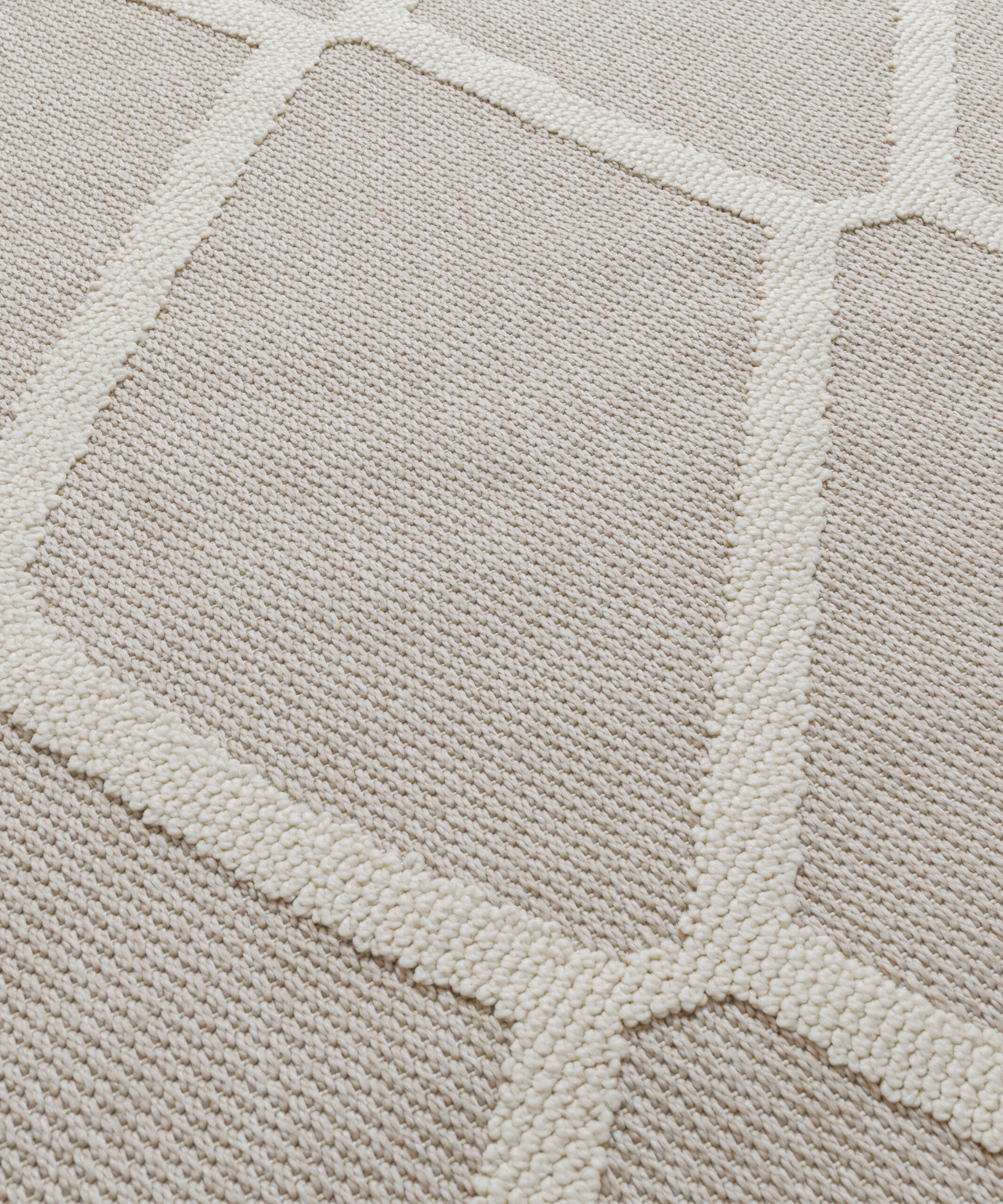 Alfombra yute exterior - Dunor Nova natural/blanco - close up Alfombra yute exterior - Dunor Nova natural/blanco - close up