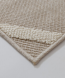Alfombra yute exterior - Dunor Nova natural/blanco - close up, thumbnail Alfombra yute exterior - Dunor Nova natural/blanco - close up, thumbnail