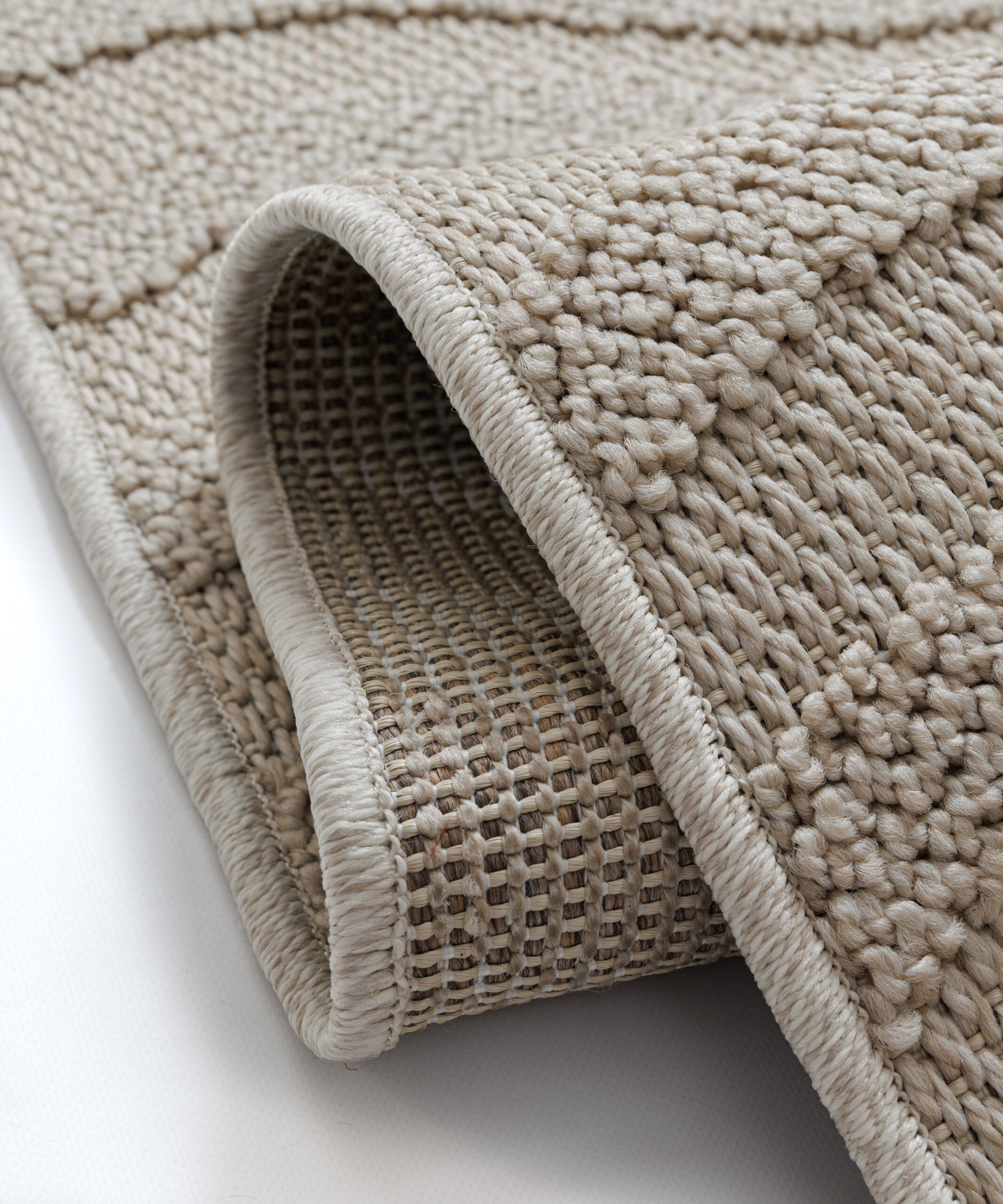 Alfombra exterior - Dunor Ripple beige - close up Alfombra exterior - Dunor Ripple beige - close up