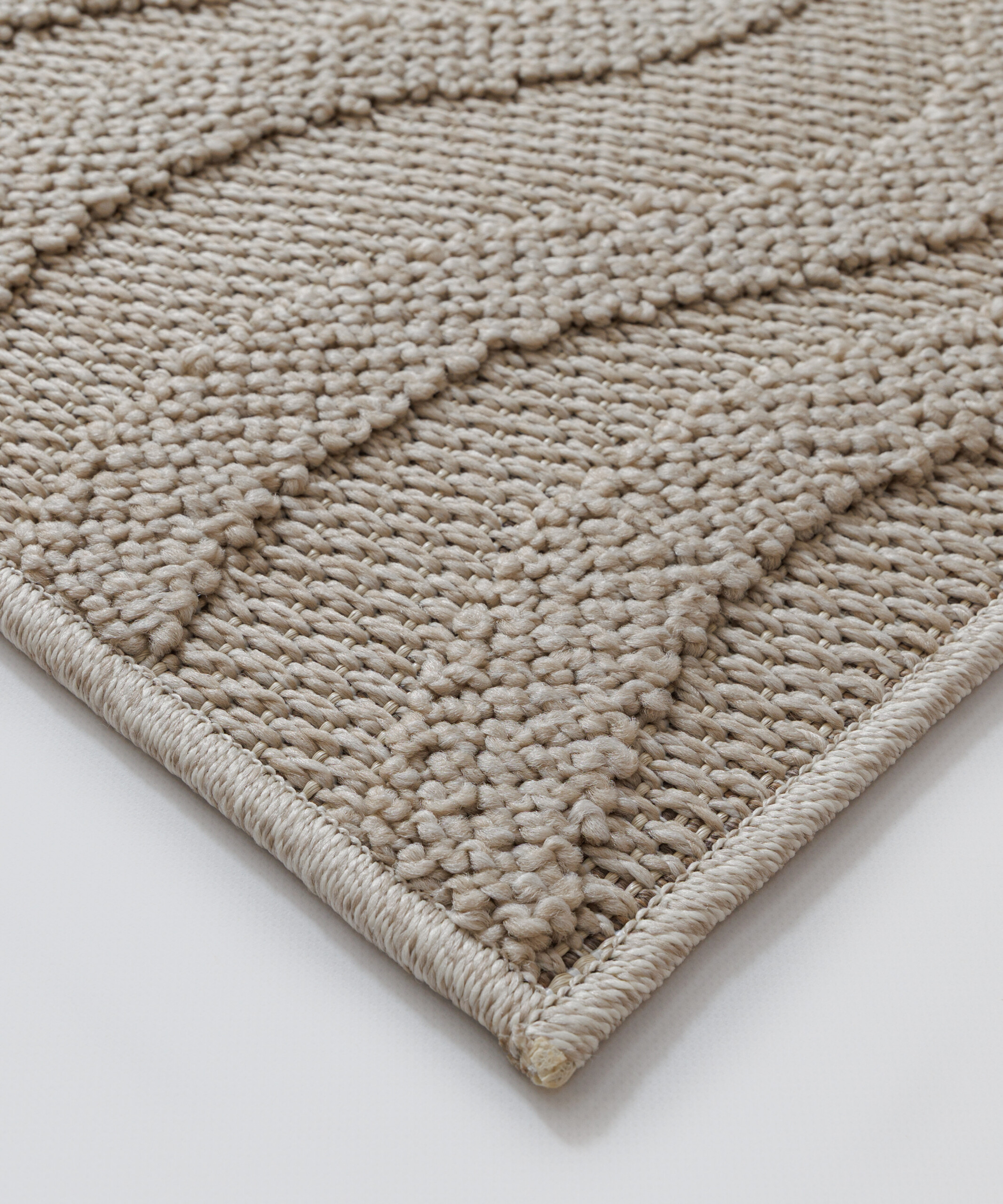 Alfombra exterior - Dunor Ripple beige - close up Alfombra exterior - Dunor Ripple beige - close up