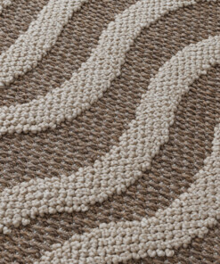 Alfombra exterior - Dunor Ripple marrón/beige - close up, thumbnail Alfombra exterior - Dunor Ripple marrón/beige - close up, thumbnail