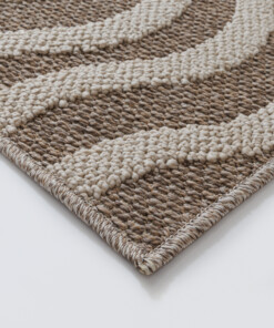 Alfombra exterior - Dunor Ripple marrón/beige - close up, thumbnail Alfombra exterior - Dunor Ripple marrón/beige - close up, thumbnail
