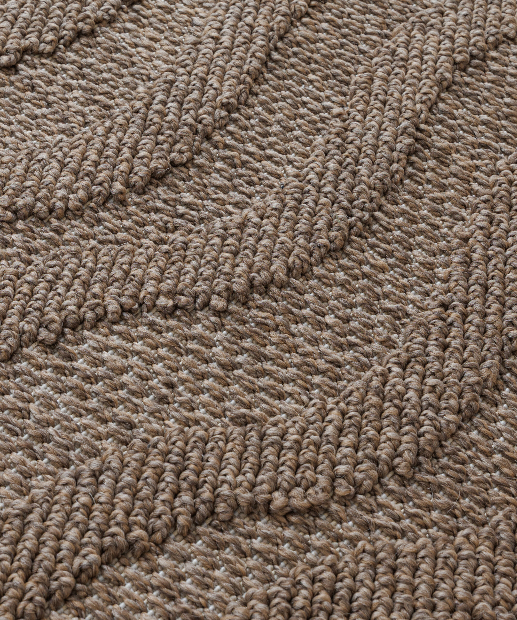 Alfombra exterior - Dunor Ripple marrón - close up Alfombra exterior - Dunor Ripple marrón - close up