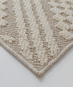 Alfombra yute exterior - Dunor Vex natural/blanco - close up, thumbnail Alfombra yute exterior - Dunor Vex natural/blanco - close up, thumbnail
