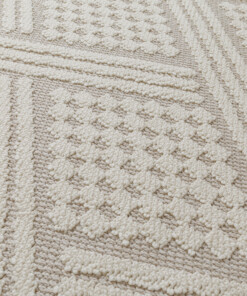 Alfombra yute exterior - Dunor Vex natural/blanco - close up, thumbnail Alfombra yute exterior - Dunor Vex natural/blanco - close up, thumbnail