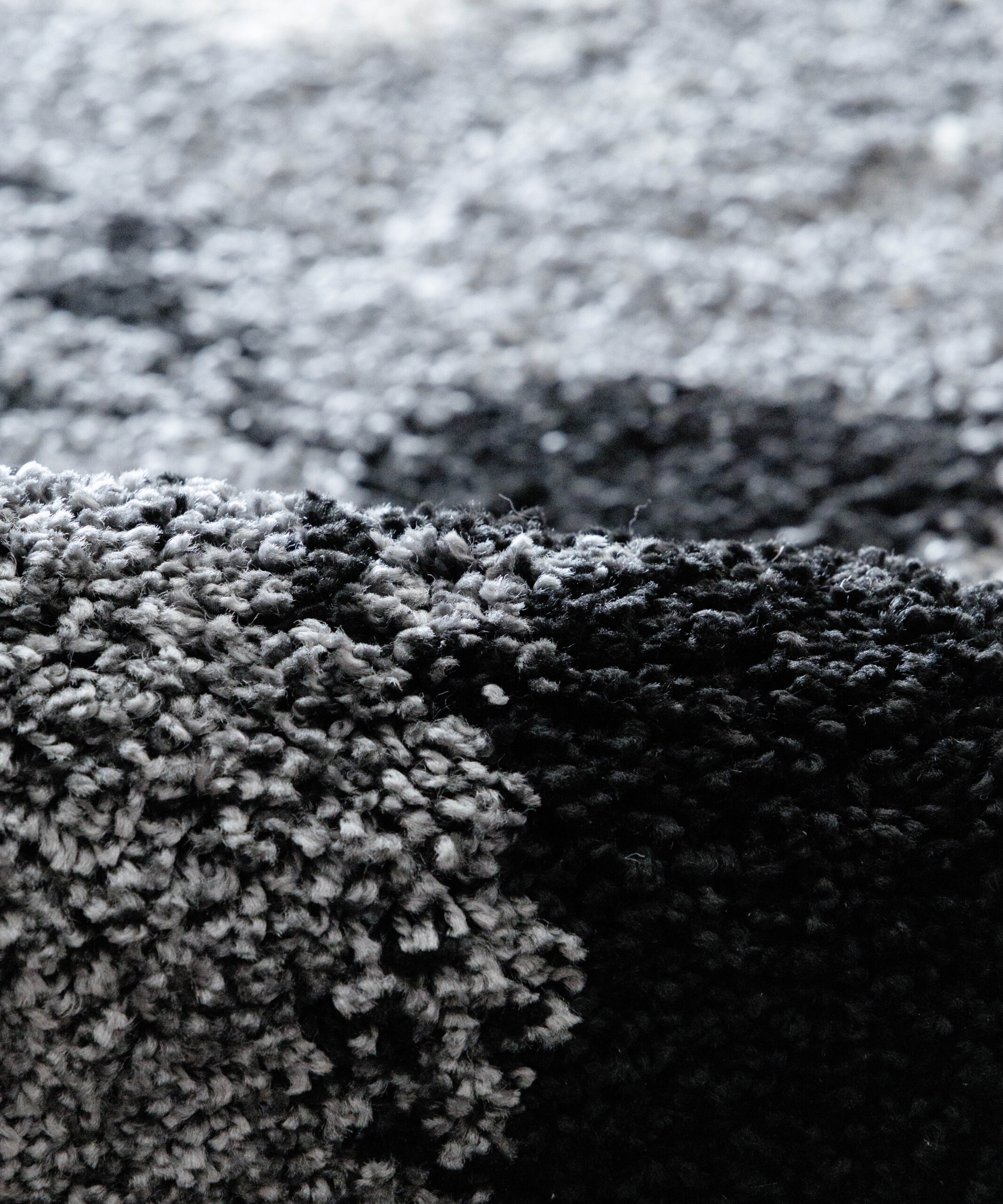 Alfombra de pelo largo Marble Artisan - Gris - close up Alfombra de pelo largo Marble Artisan - Gris - close up