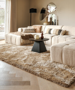Alfombra Shaggy - Meadow Beige - sfeer