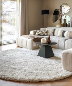 Alfombra redonda Shaggy - Meadow Crema - sfeer
