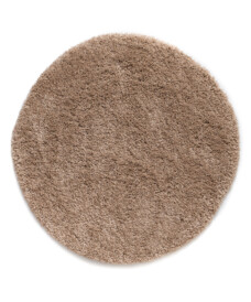 Alfombra redonda de pelo largo Shaggy Grand - Beige - overzicht, thumbnail