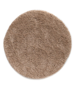 Alfombra redonda de pelo largo Shaggy Grand - Beige - overzicht