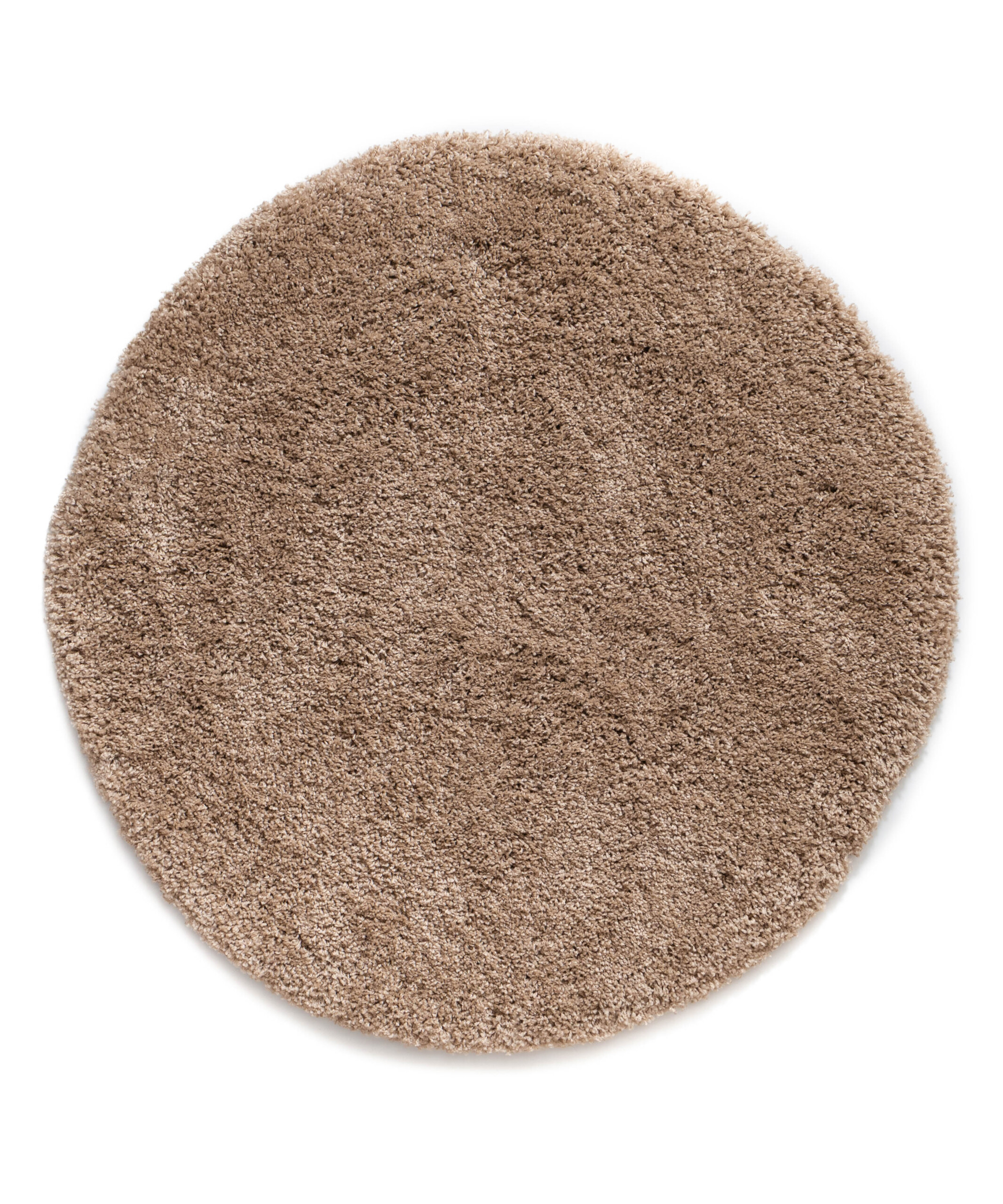 Alfombra redonda de pelo largo Shaggy Grand - Beige - overzicht Alfombra redonda de pelo largo Shaggy Grand - Beige - overzicht