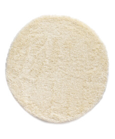 Alfombra redonda de pelo largo Shaggy Grand - Crema - overzicht, thumbnail