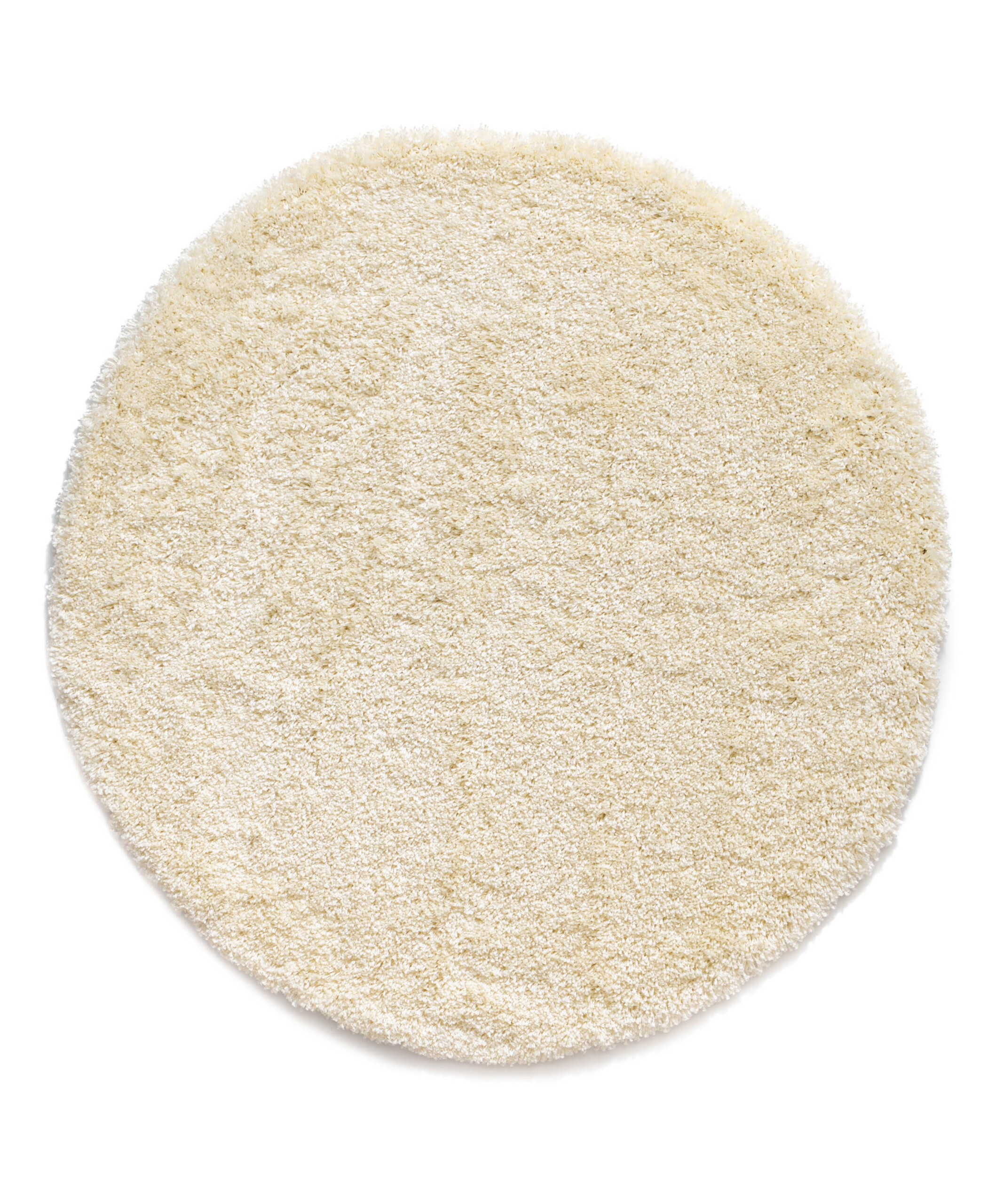 Alfombra redonda de pelo largo Shaggy Grand - Crema - overzicht Alfombra redonda de pelo largo Shaggy Grand - Crema - overzicht