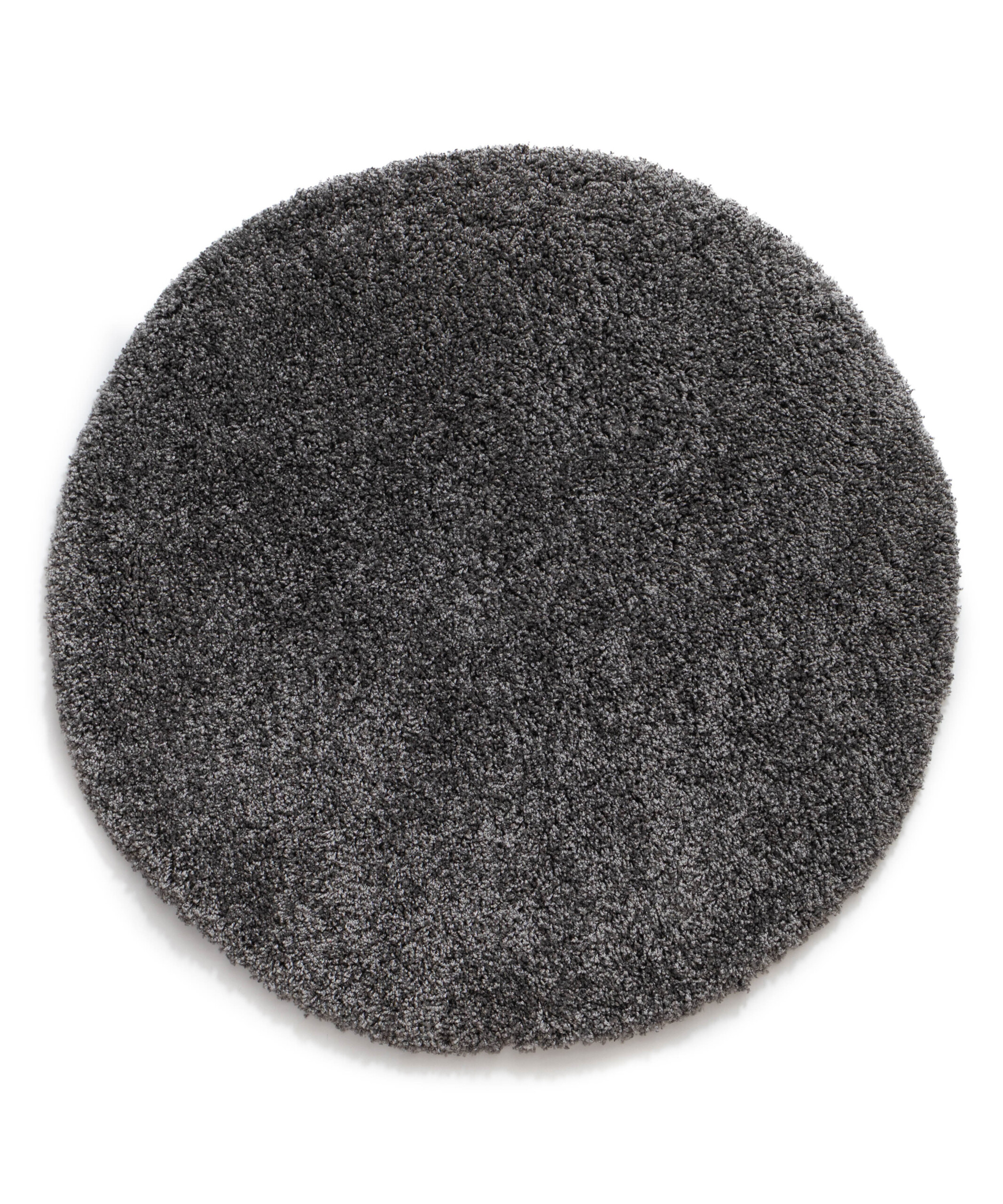 Alfombra redonda de pelo largo Shaggy Grand - Gris oscuro - overzicht Alfombra redonda de pelo largo Shaggy Grand - Gris oscuro - overzicht