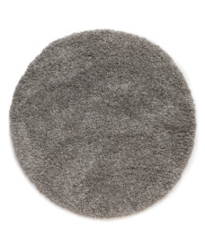 Alfombra redonda de pelo largo Shaggy Grand - Gris claro - overzicht, thumbnail