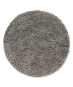 Alfombra redonda de pelo largo Shaggy Grand - Gris claro - overzicht