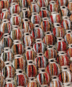 Alfombra de lana - Huldra multicolor - close up, thumbnail Alfombra de lana - Huldra multicolor - close up, thumbnail