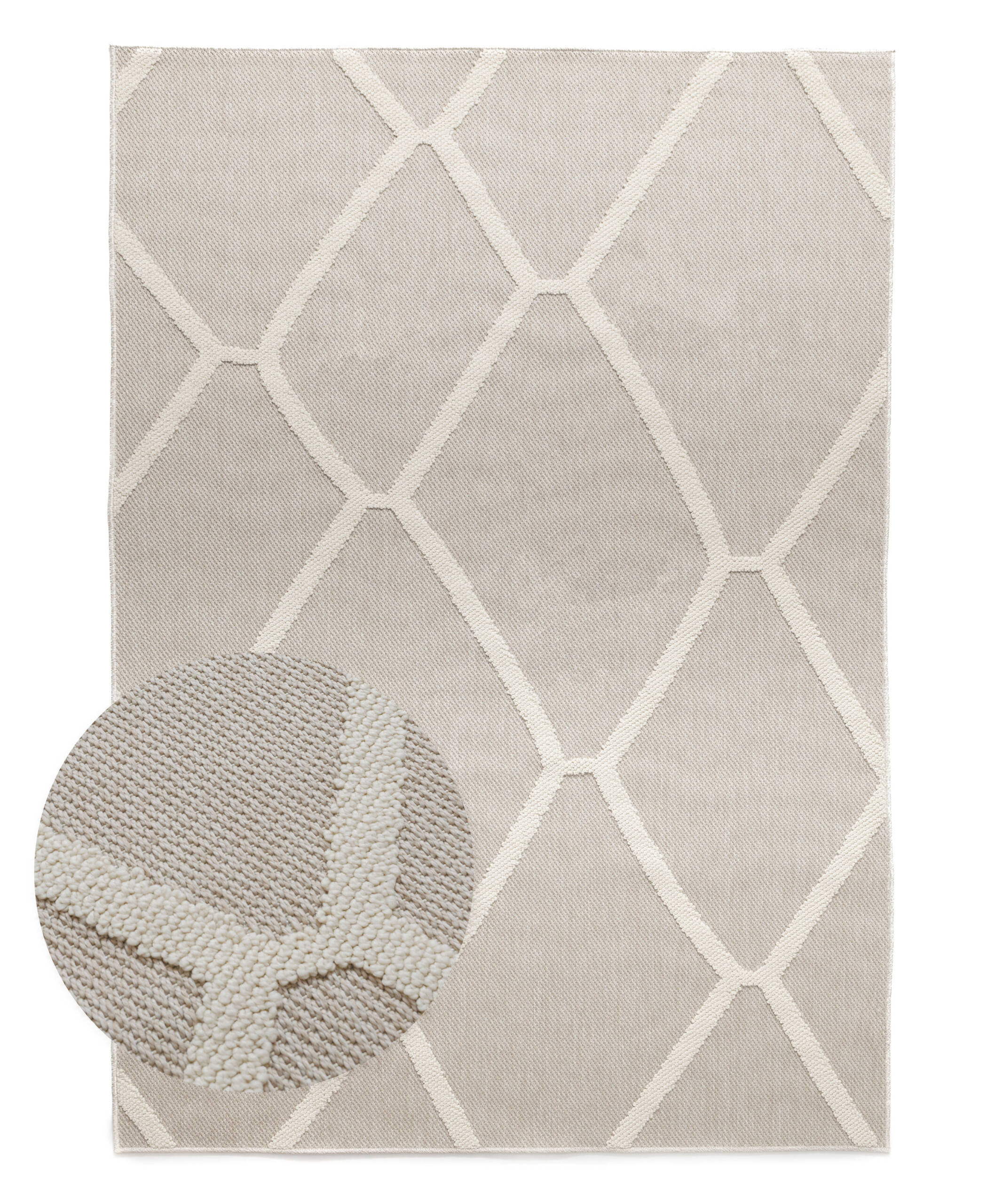 Alfombra yute exterior - Dunor Nova natural/blanco - overzicht Alfombra yute exterior - Dunor Nova natural/blanco - overzicht