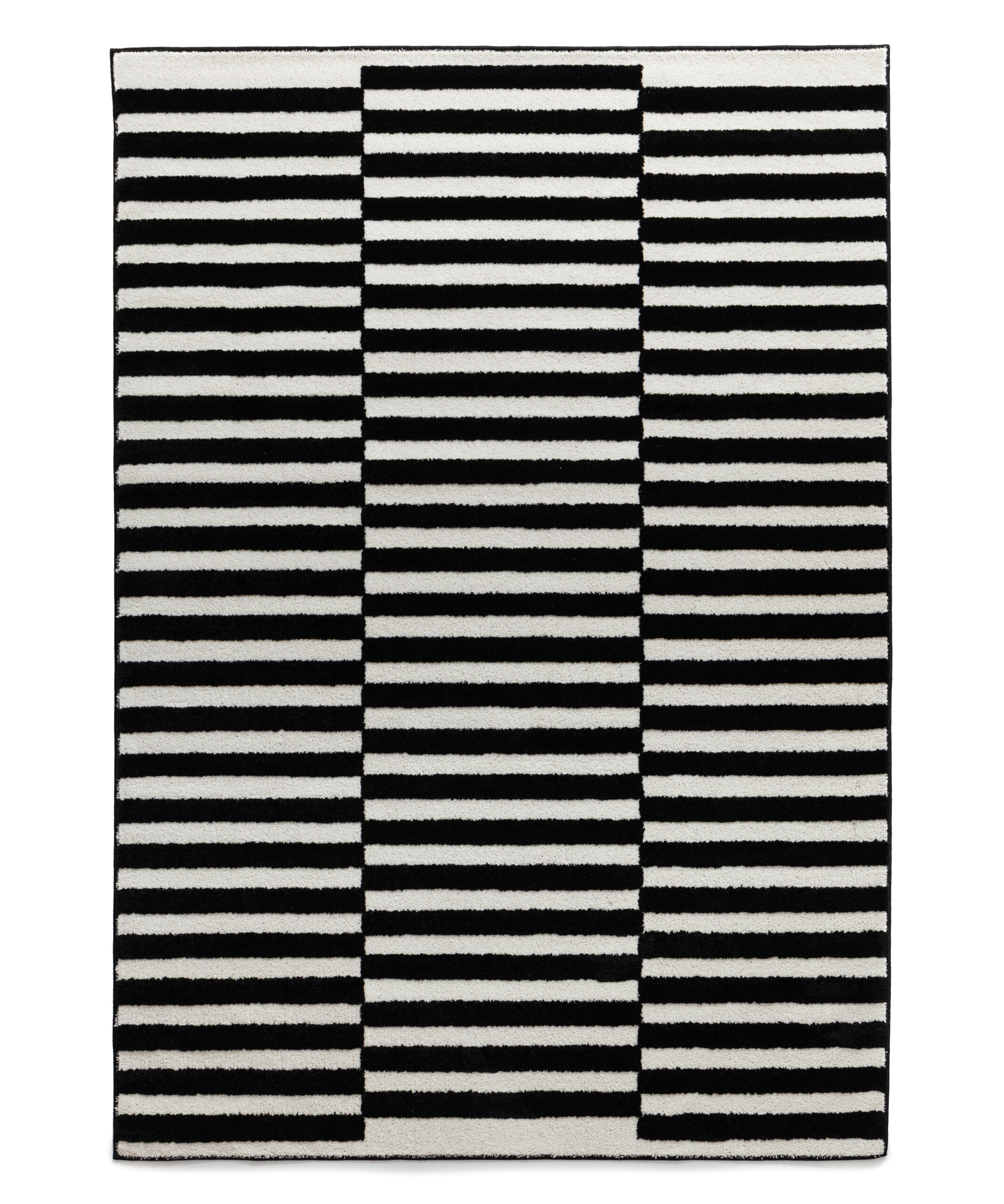 Alfombra pelo corto - Nivo Step crema/negro - overzicht Alfombra pelo corto - Nivo Step crema/negro - overzicht