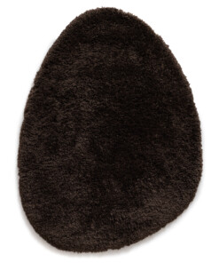 Alfombra orgánica shaggy - Sveve Pebble marrón - overzicht