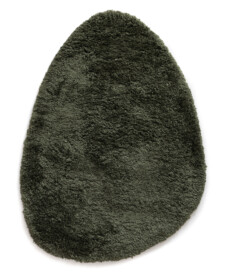Alfombra orgánica shaggy - Sveve Pebble verde musgo - overzicht, thumbnail