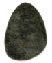 Alfombra orgánica shaggy - Sveve Pebble verde musgo - overzicht, thumbnail