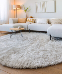 Alfombra redonda pelo largo - Posh Velours Gris Claro - sfeer