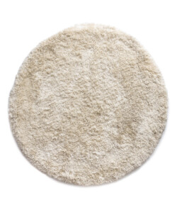 Alfombra redonda Shaggy - Meadow Crema - overzicht