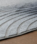 Alfombra redonda de estilo escandinavo - Contour Curve Gris - close up, thumbnail