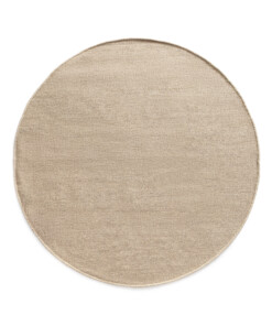 Alfombra redonda de lana - Grund beige - overzicht, thumbnail