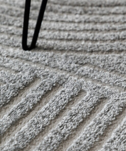 Alfombra de estilo escandinavo - Contour Bend Gris - close up, thumbnail Alfombra de estilo escandinavo - Contour Bend Gris - close up, thumbnail