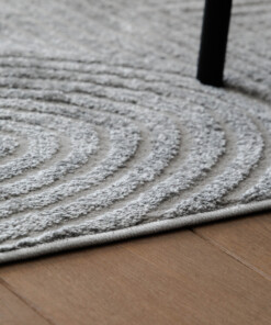 Alfombra de estilo escandinavo - Contour Bend Gris - close up, thumbnail Alfombra de estilo escandinavo - Contour Bend Gris - close up, thumbnail