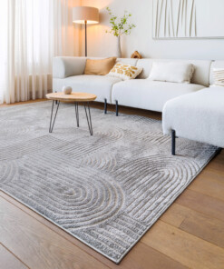 Alfombra de estilo escandinavo - Contour Bend Gris - sfeer