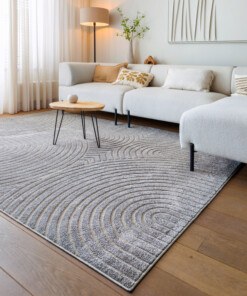Alfombra de estilo escandinavo - Contour Curve Gris - sfeer Alfombra de estilo escandinavo - Contour Curve Gris - sfeer
