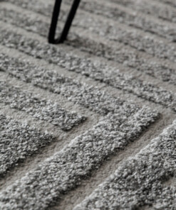 Alfombra de estilo escandinavo - Contour Gem Gris - close up, thumbnail Alfombra de estilo escandinavo - Contour Gem Gris - close up, thumbnail