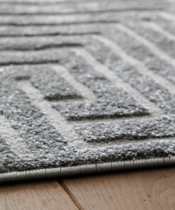 Alfombra de estilo escandinavo - Contour Gem Gris - close up, thumbnail Alfombra de estilo escandinavo - Contour Gem Gris - close up, thumbnail