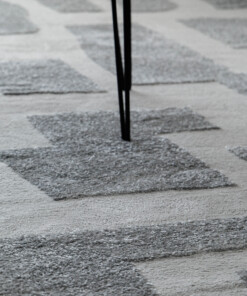 Alfombra de estilo escandinavo - Contour Stone Gris - close up, thumbnail Alfombra de estilo escandinavo - Contour Stone Gris - close up, thumbnail