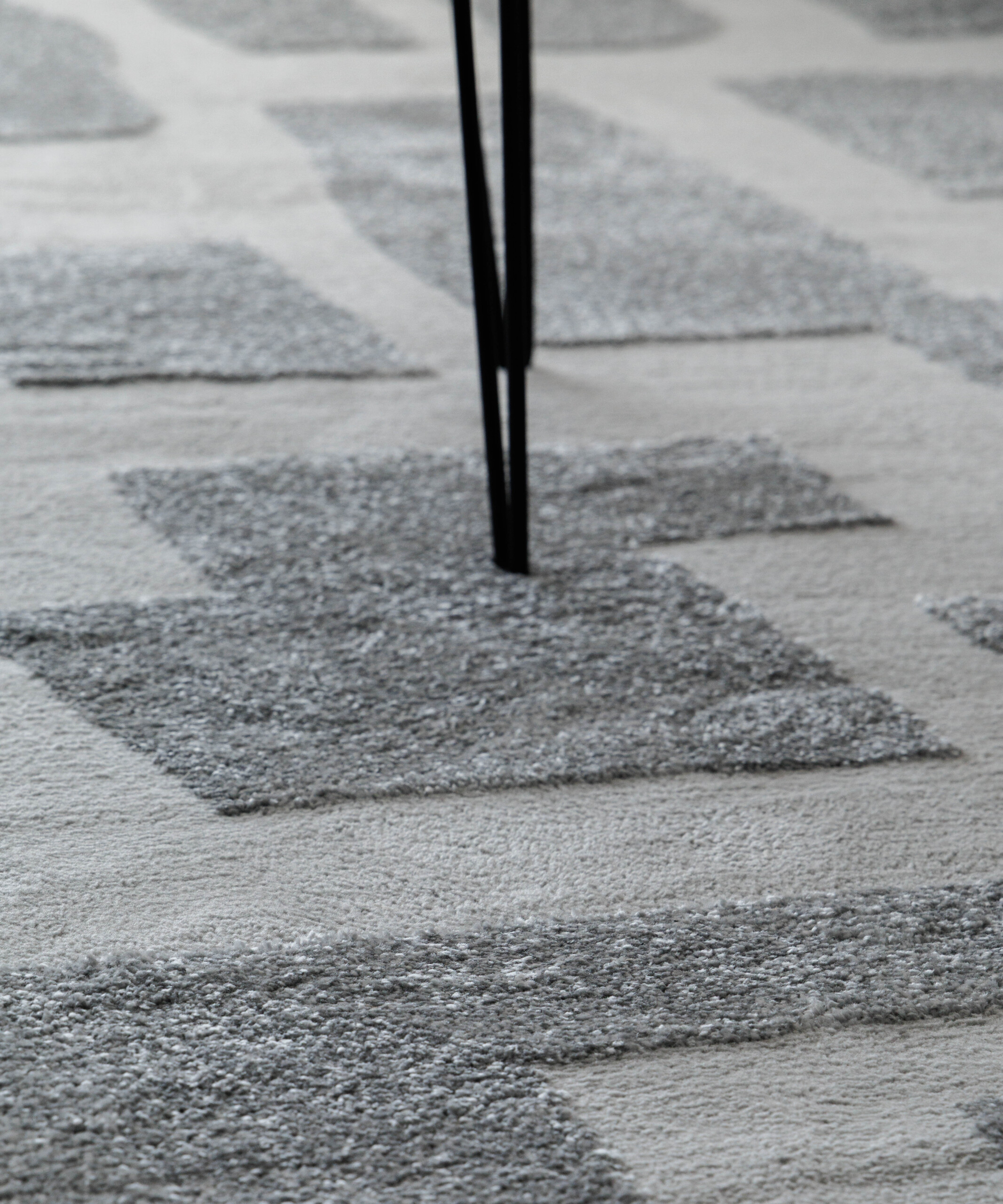 Alfombra de estilo escandinavo - Contour Stone Gris - close up Alfombra de estilo escandinavo - Contour Stone Gris - close up