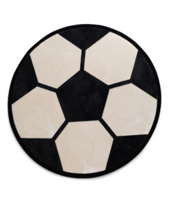 Alfombra redonda infantil - Pluffy Soccer multi - overzicht