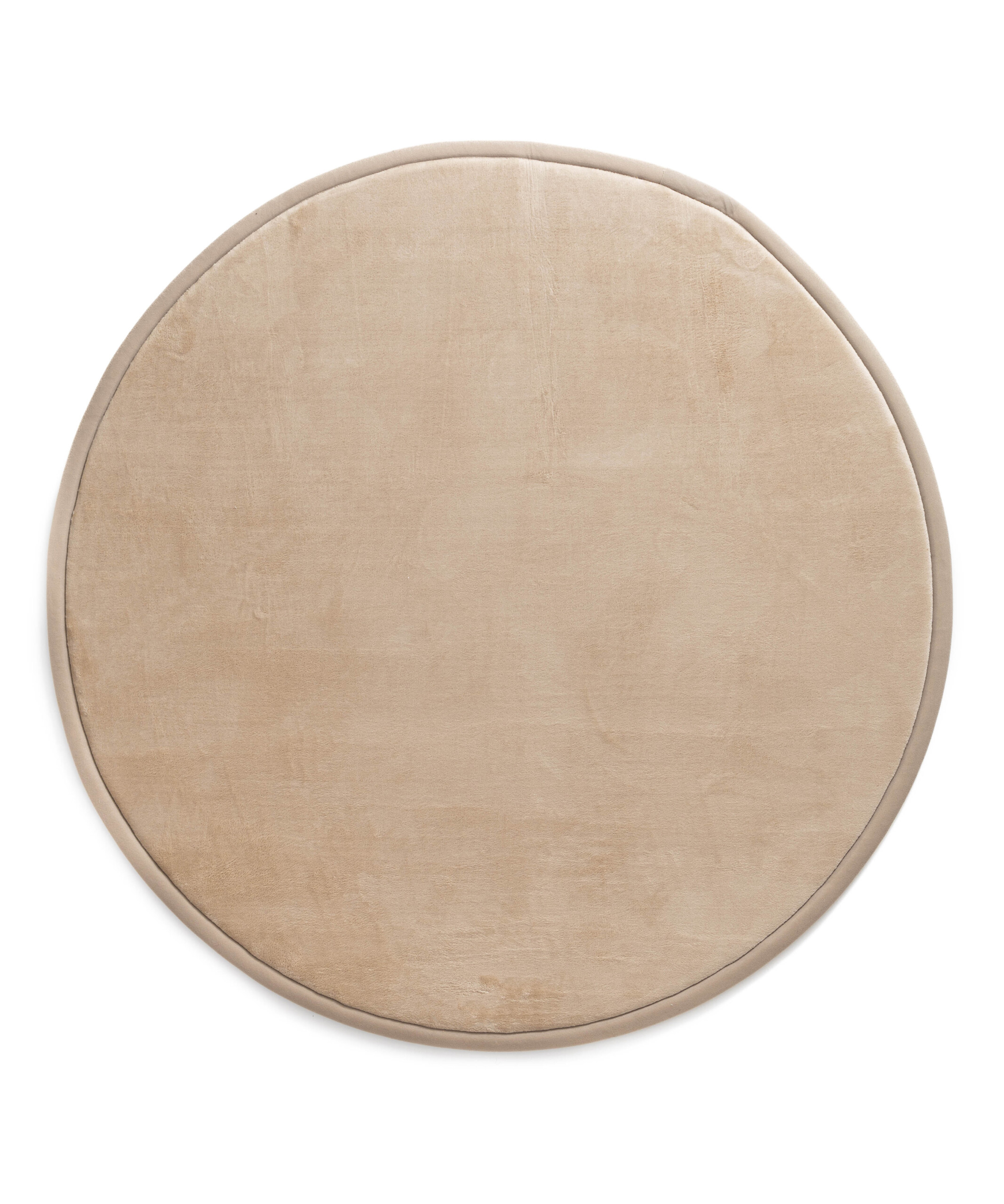 Alfombra redonda infantil - Pluffy beige - overzicht Alfombra redonda infantil - Pluffy beige - overzicht
