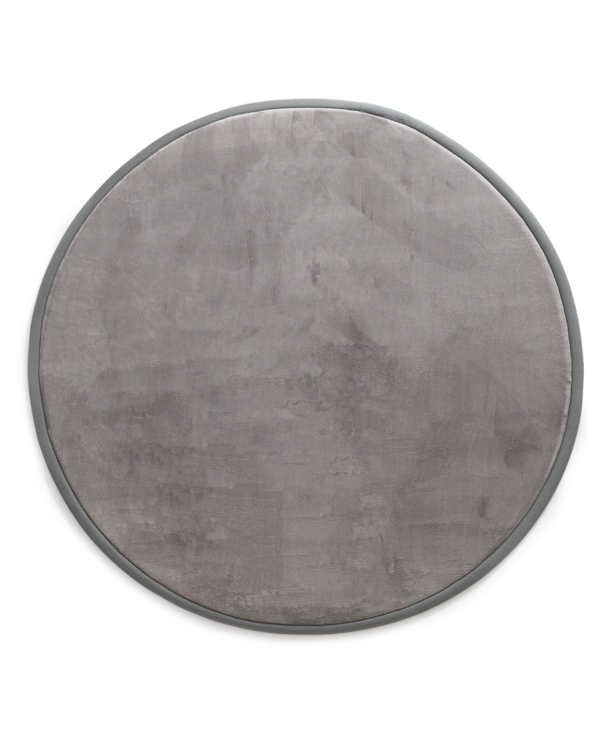 Alfombra redonda infantil - Pluffy gris oscuro - overzicht Alfombra redonda infantil - Pluffy gris oscuro - overzicht