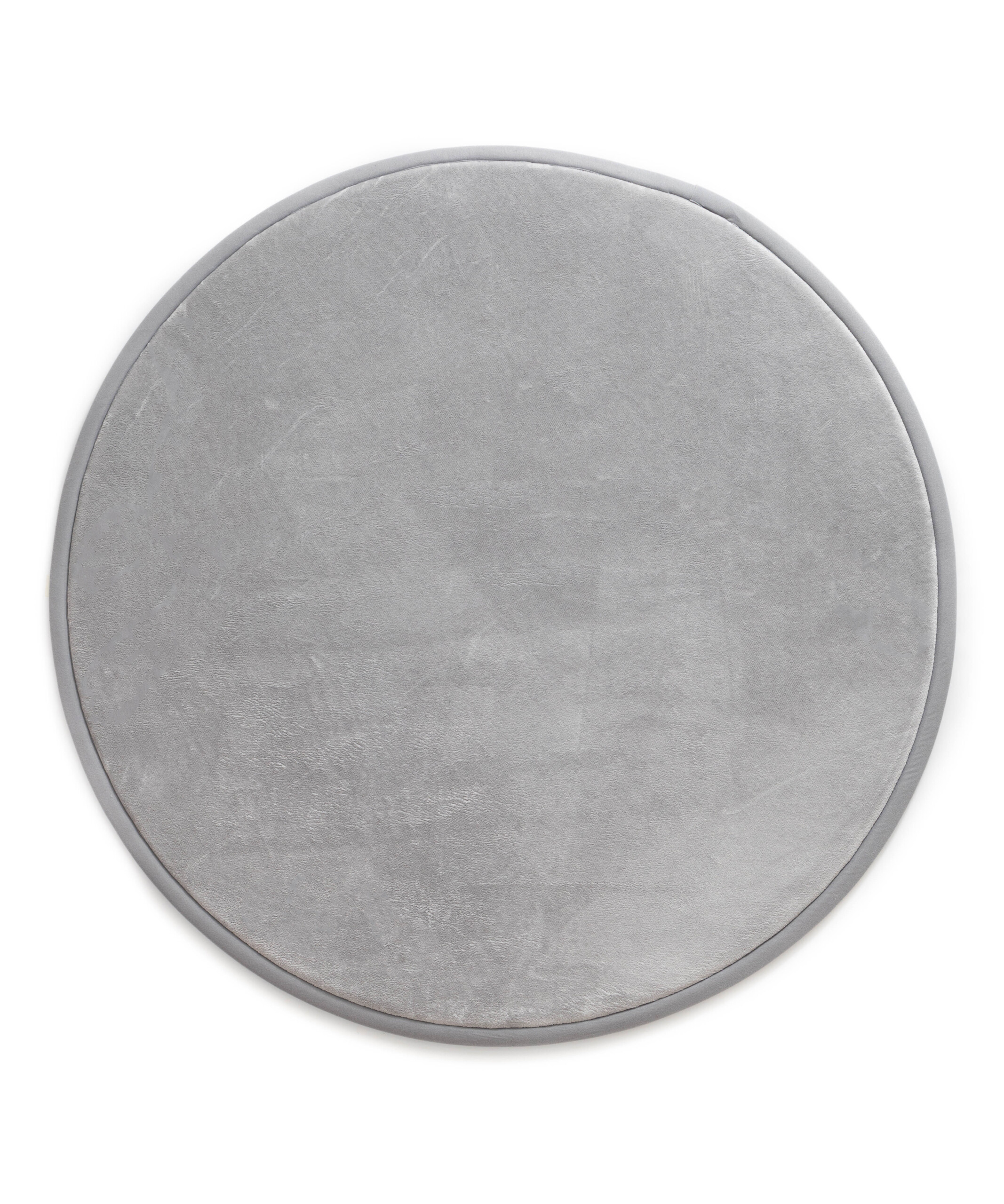 Alfombra redonda infantil - Pluffy gris claro - overzicht Alfombra redonda infantil - Pluffy gris claro - overzicht