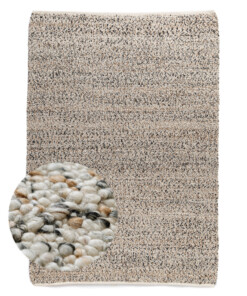 Alfombra de lana - Bergull marfil/gris - overzicht, thumbnail Alfombra de lana - Bergull marfil/gris - overzicht, thumbnail