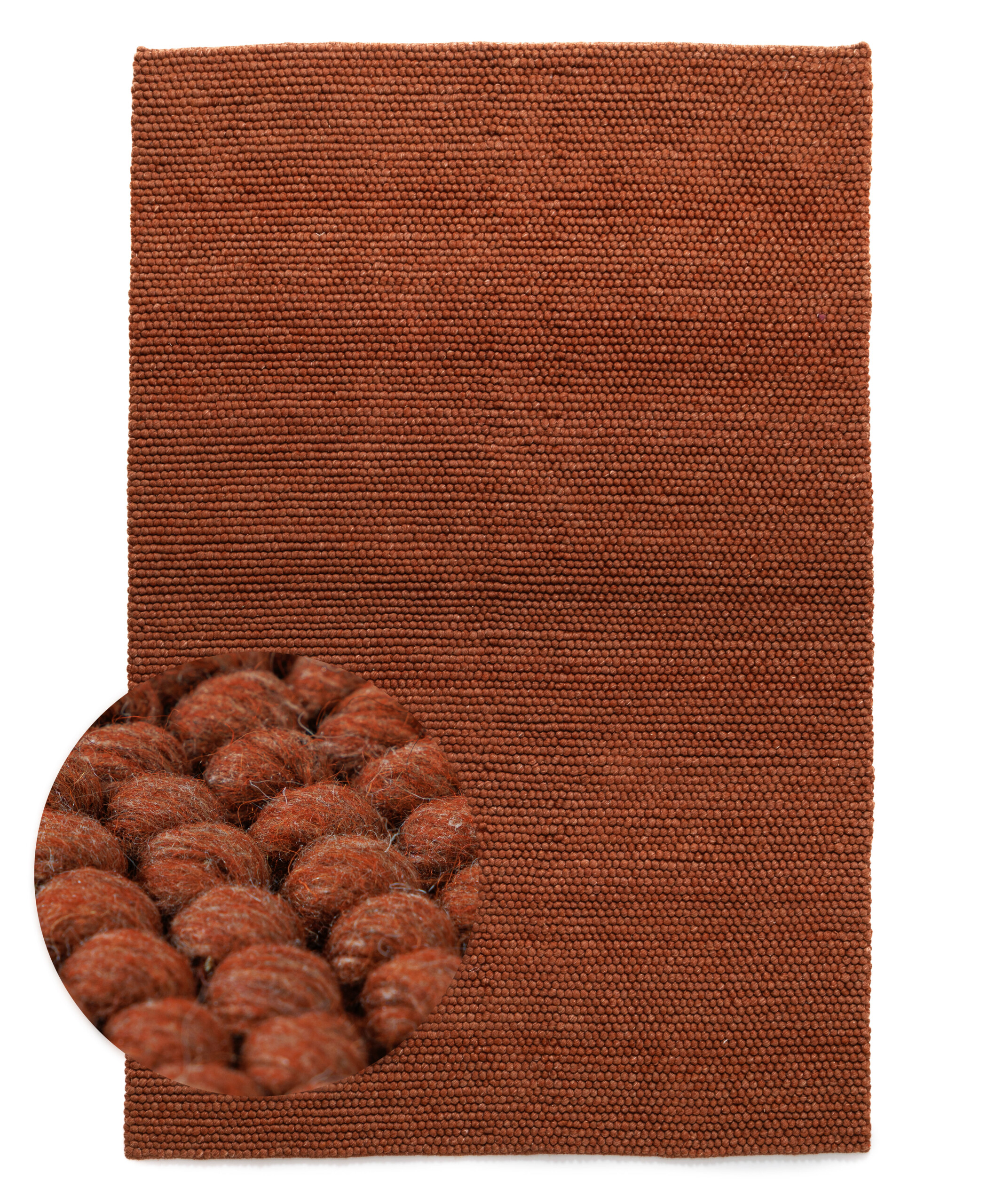 Alfombra lana - Fjell terracota - overzicht Alfombra lana - Fjell terracota - overzicht