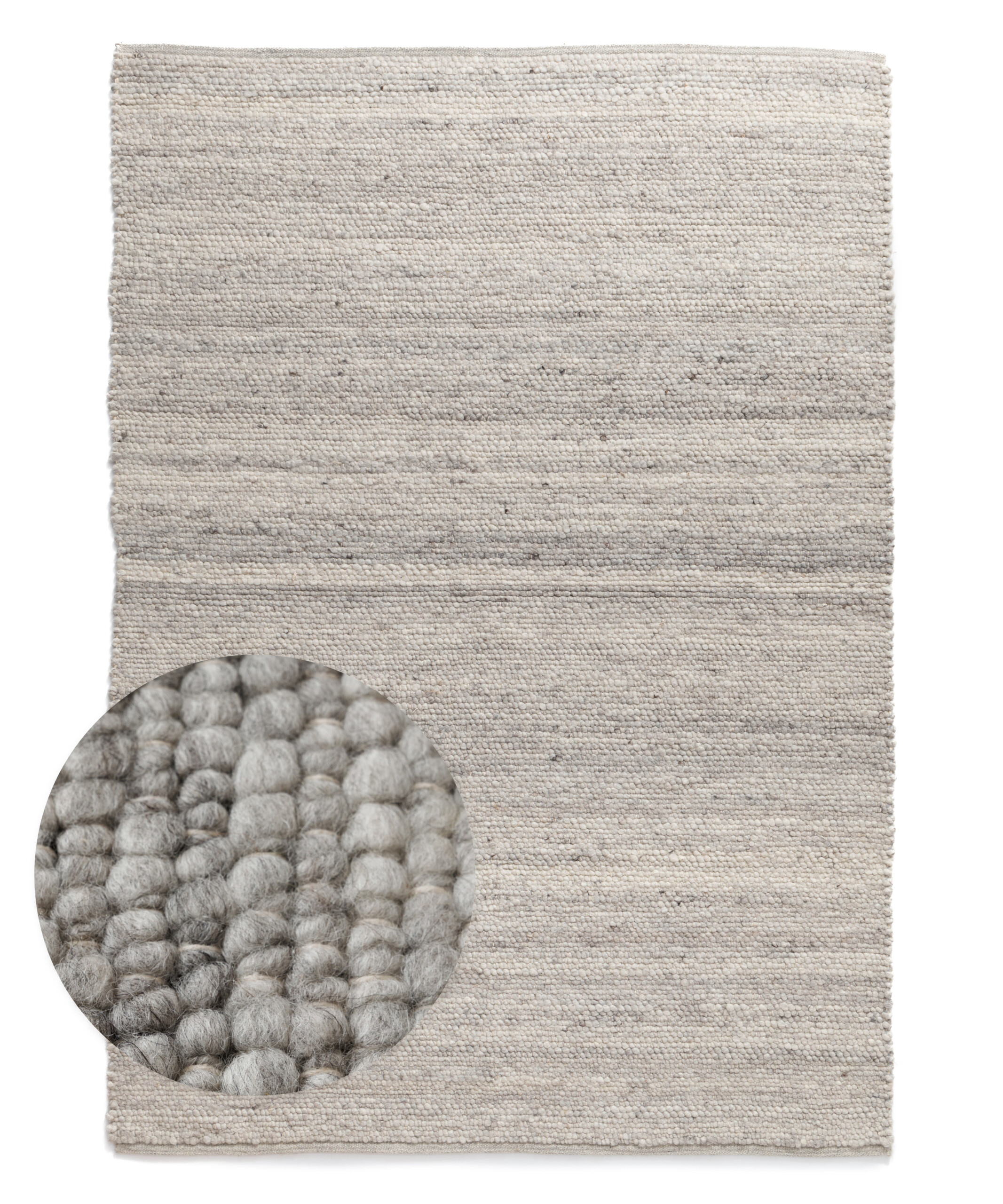 Alfombra de lana - Heimur gris/natural - overzicht Alfombra de lana - Heimur gris/natural - overzicht