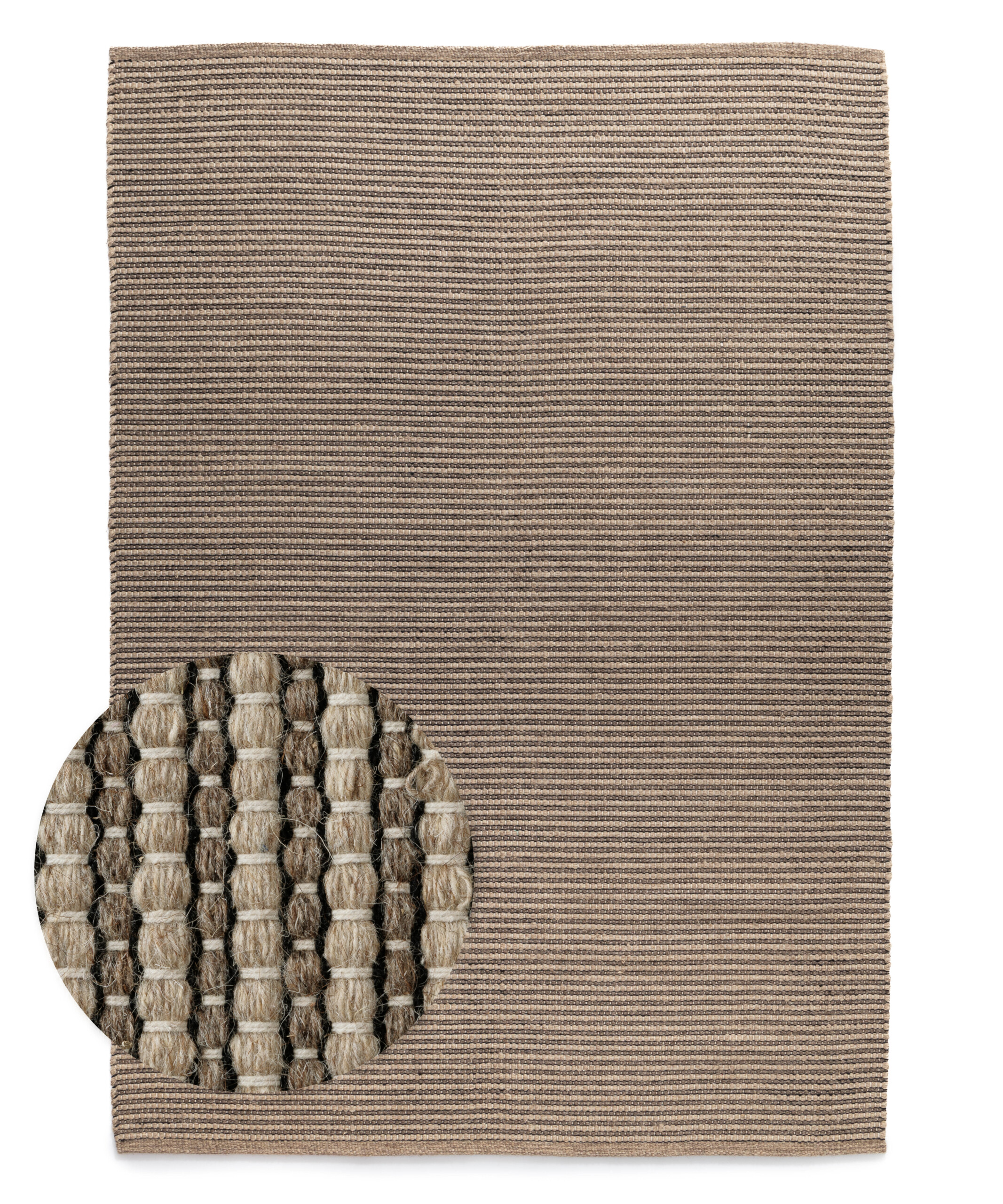 Alfombra de lana - Strim beige - overzicht Alfombra de lana - Strim beige - overzicht