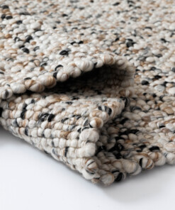 Alfombra de lana - Bergull marfil/gris - close up, thumbnail Alfombra de lana - Bergull marfil/gris - close up, thumbnail