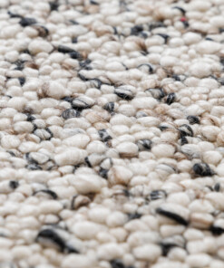 Alfombra de lana - Bergull marfil/negro - close up, thumbnail Alfombra de lana - Bergull marfil/negro - close up, thumbnail
